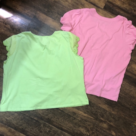 2 BLAIR Summer Tops size 2XL, very good condition, dusty pink, lime green - Picture 2 of 12